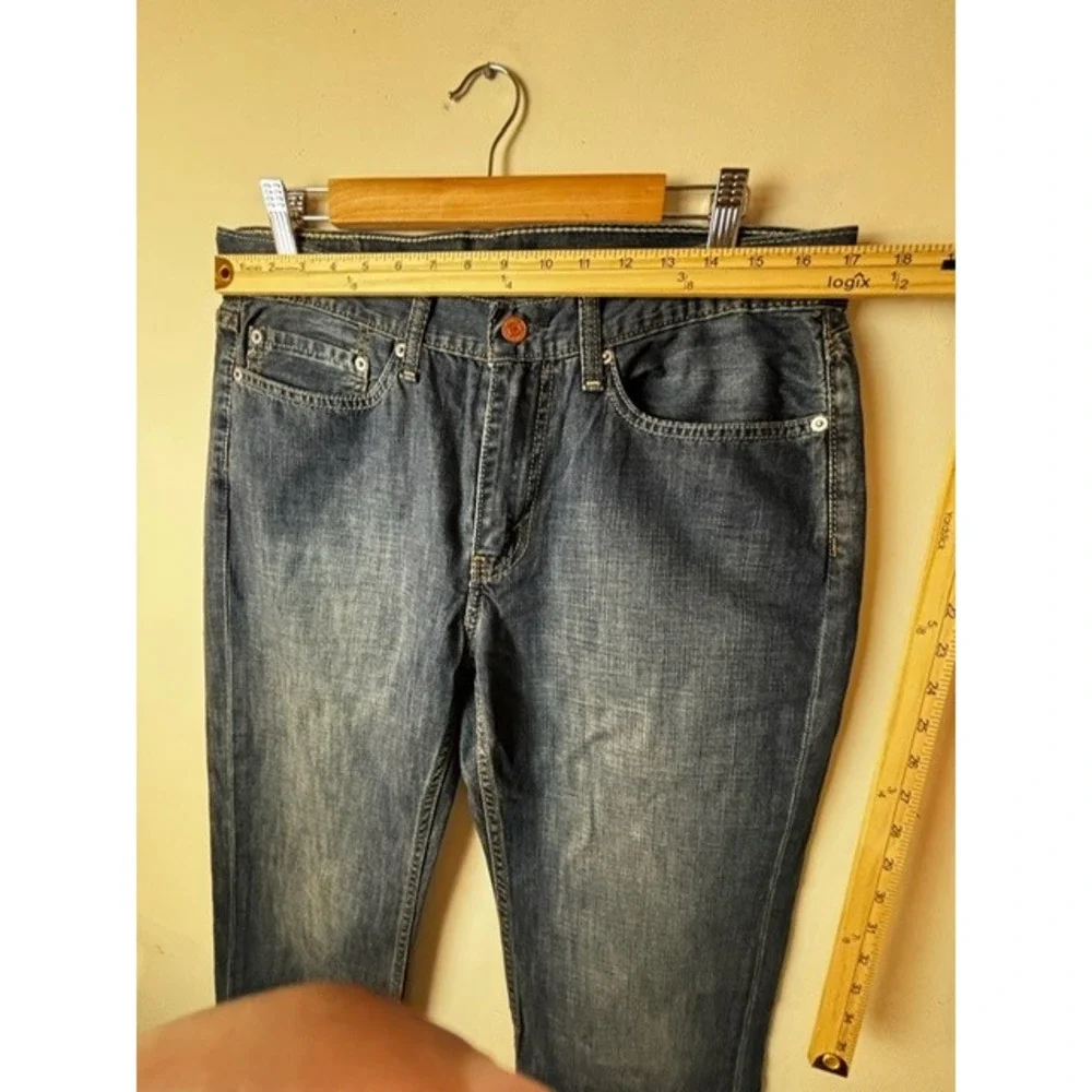 Levi's 514 Jeans Mens W34‎ L34 Straight Fit Medium Wash Denim Sandblasted Y2K